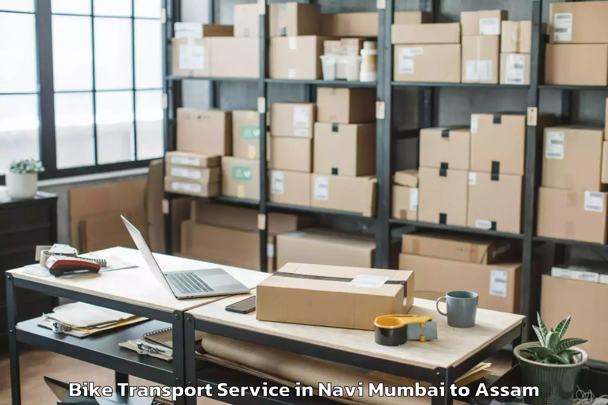 Leading Navi Mumbai to Baihata Chariali Bike Transport Provider